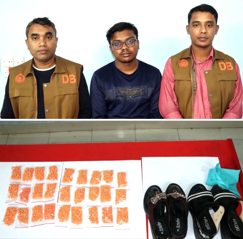 হাই হিলের জুতার ভেতরে ইয়াবা, গ্রেপ্তার মাদক কারবারি